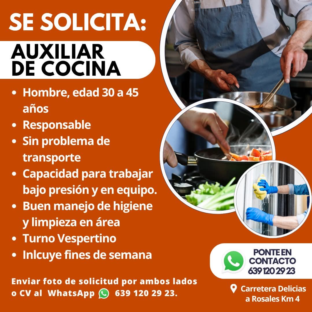 AUXILIAR DE COCINA