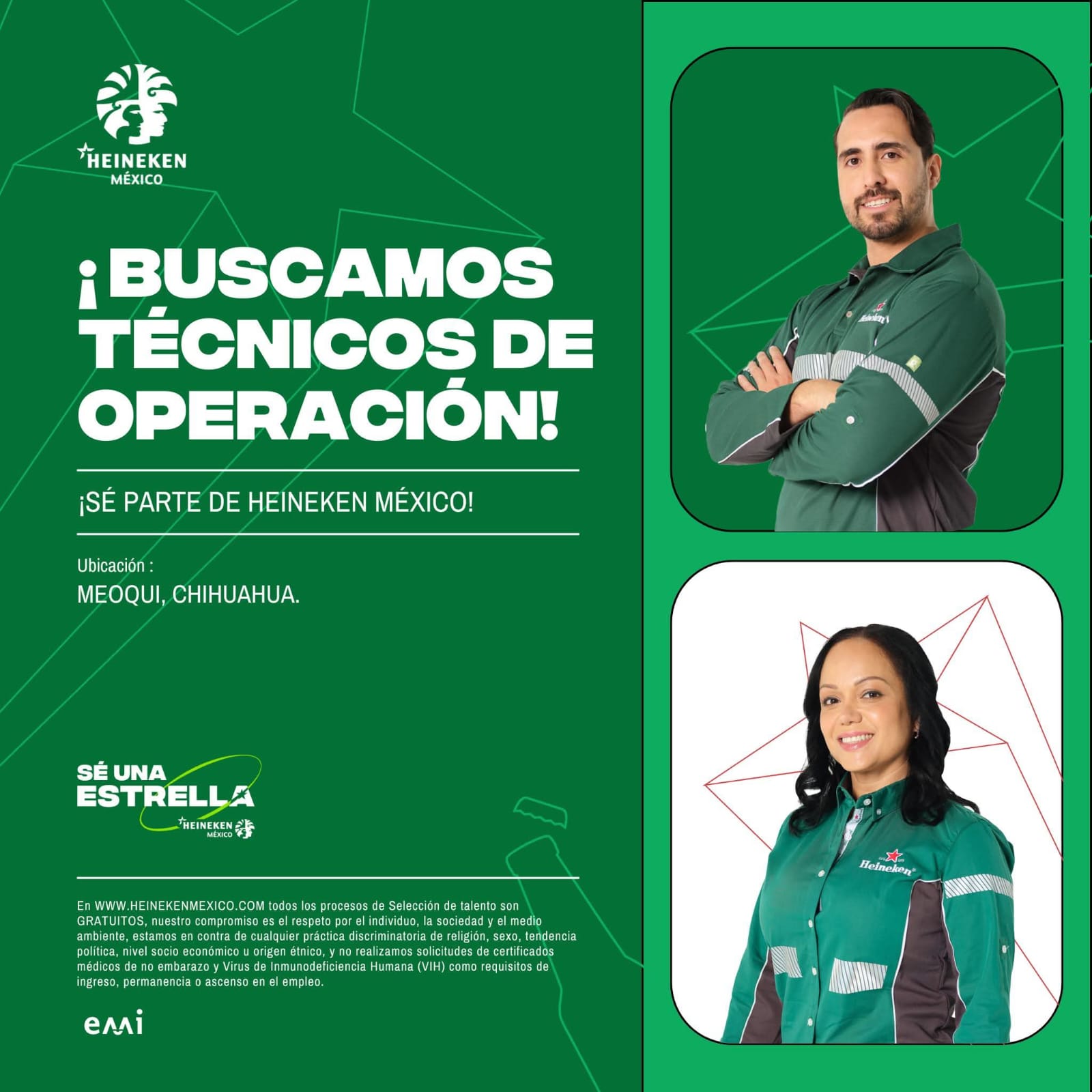 Técnicos de operacion