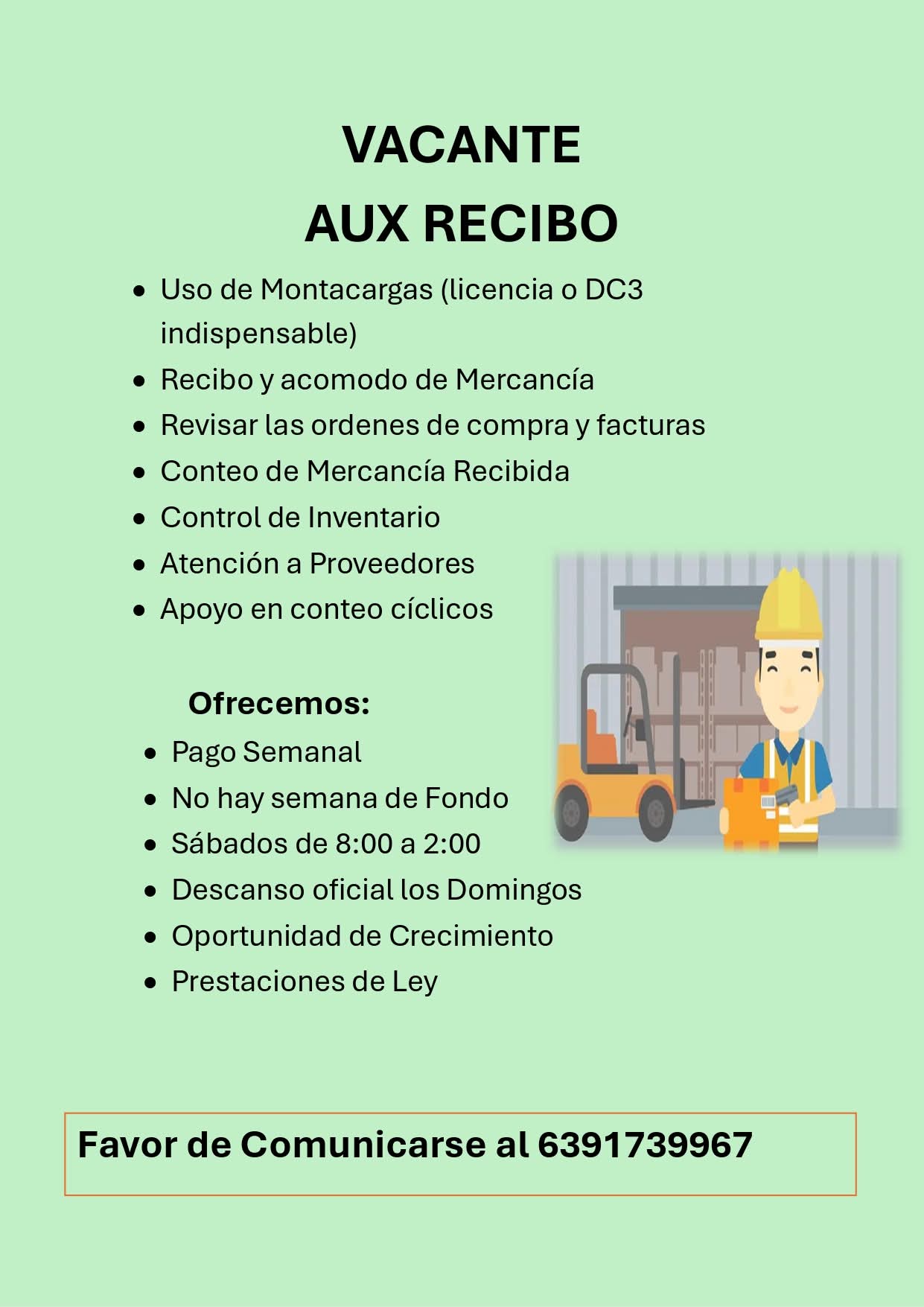 Auxiliar de recibo