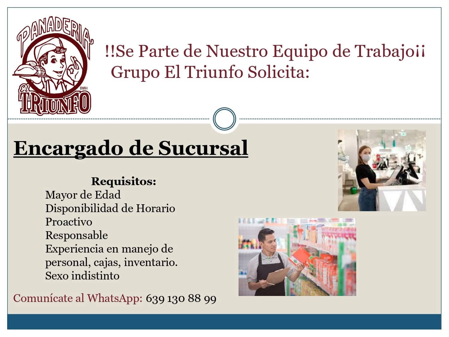 Encargado de socursal