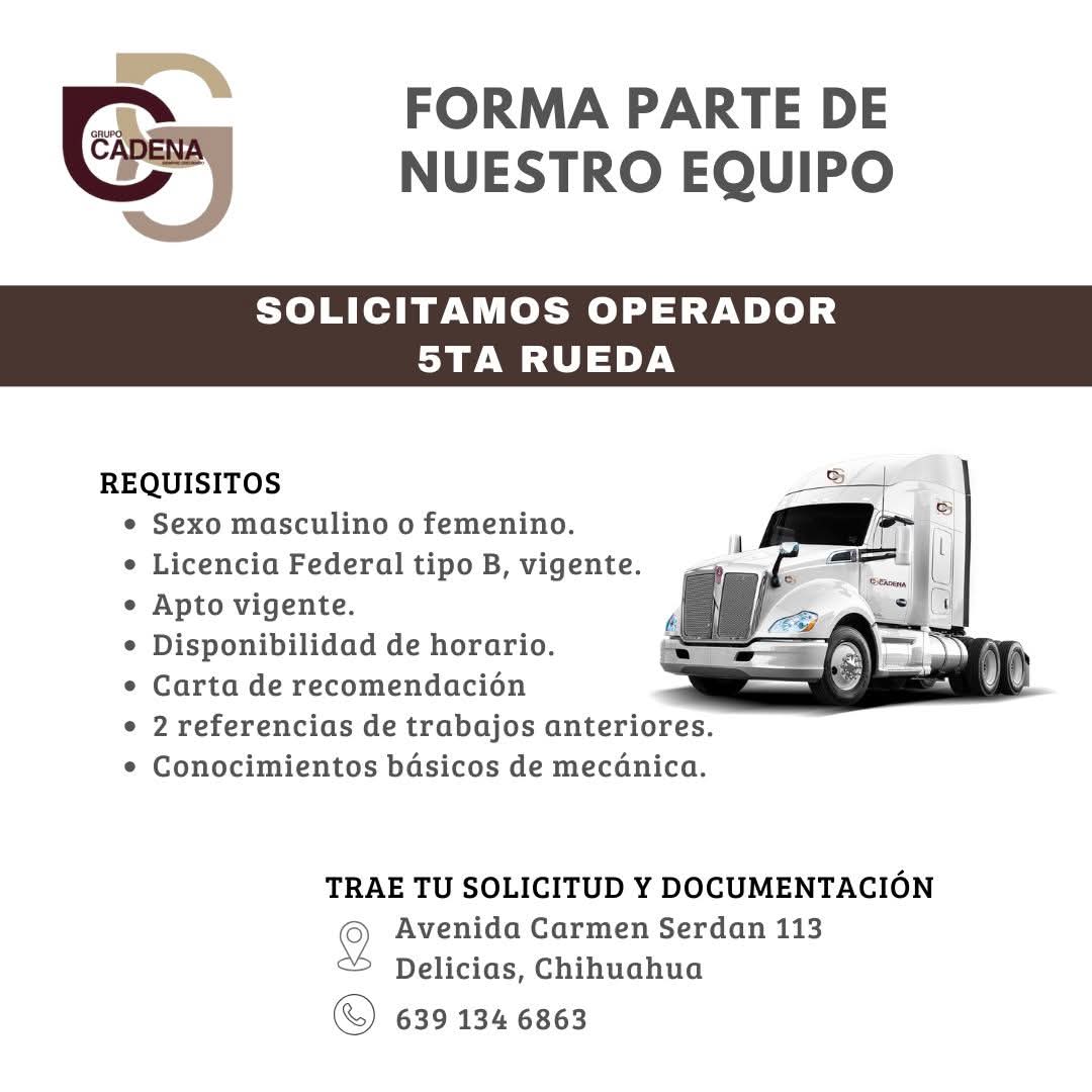 Operador de 5TA rueda