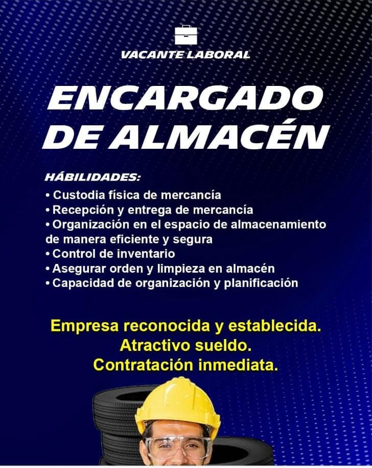 Encargado de almacén
