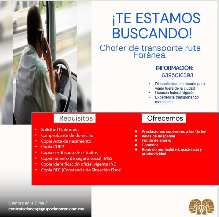 Chófer de la ruta de transporte