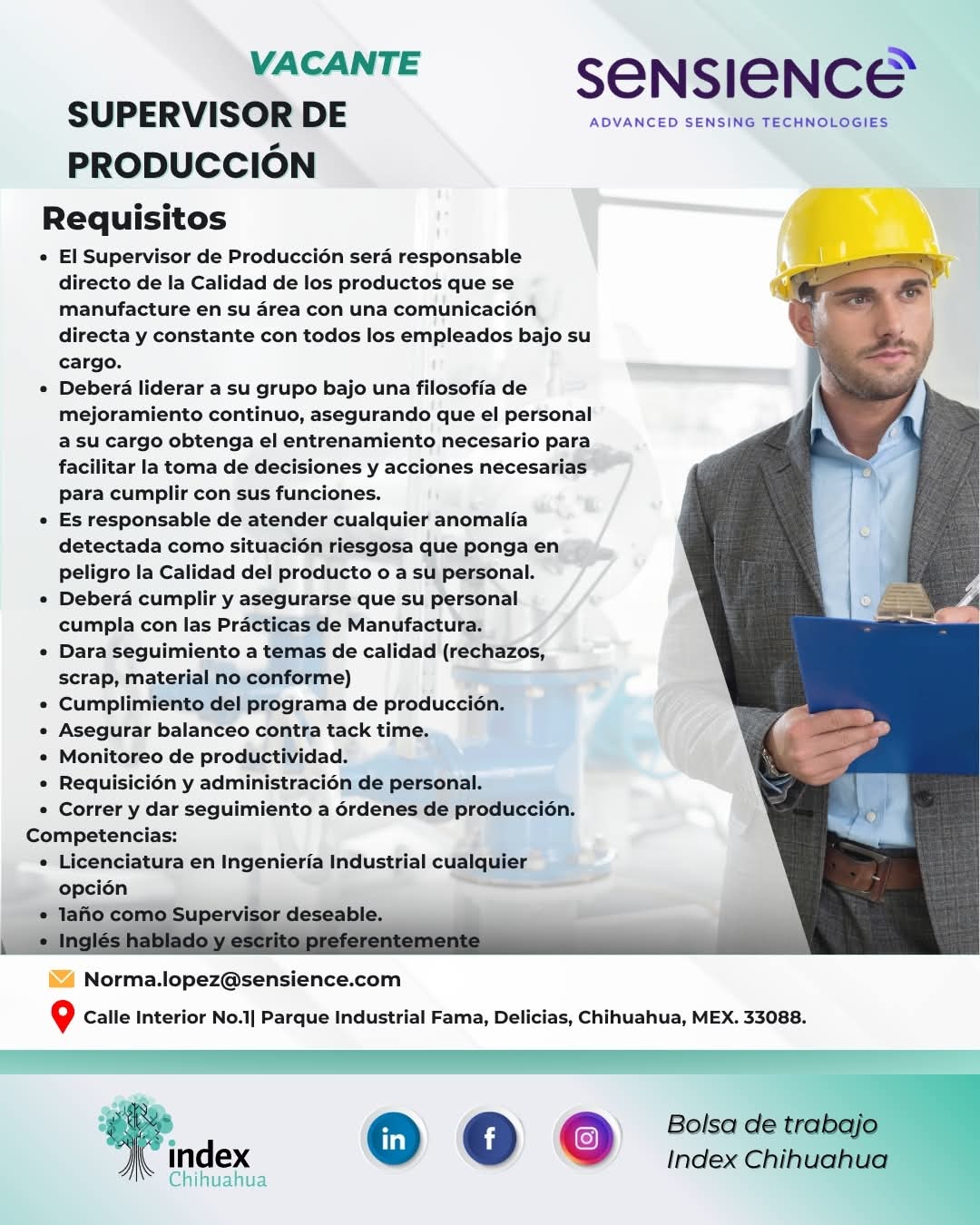 Supervisor de producción