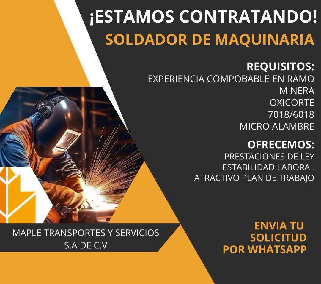 Soldador de maquinaria