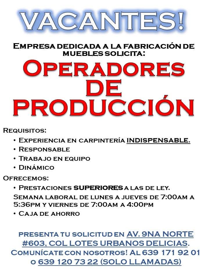 Operadores de producción