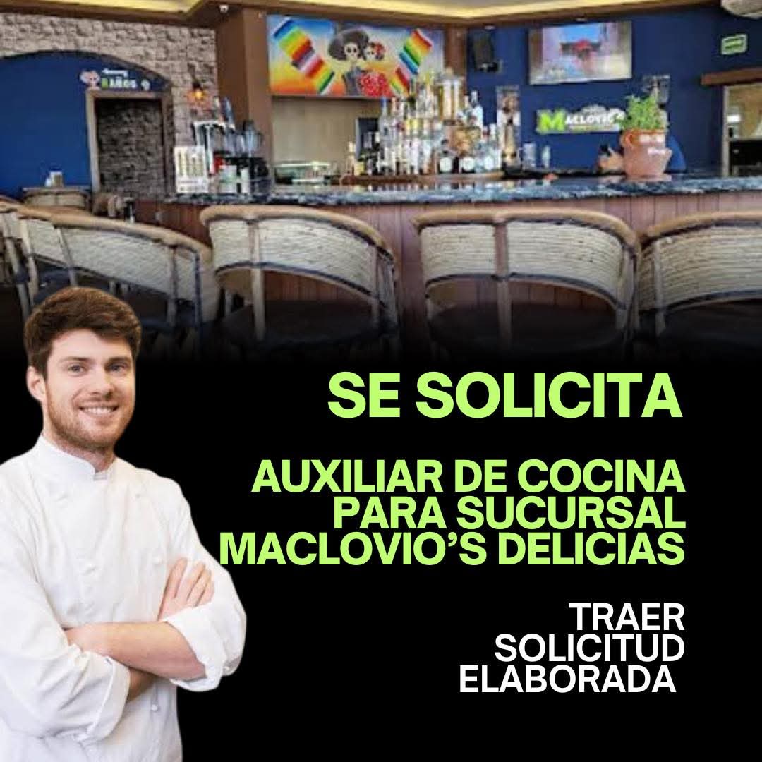 Auxiliar de cocina