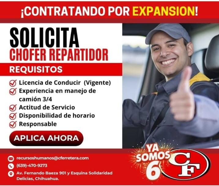 Chofer repartidor