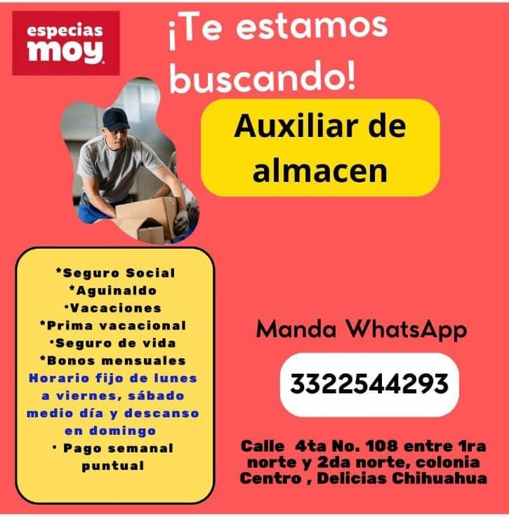 Auxiliar de almacén
