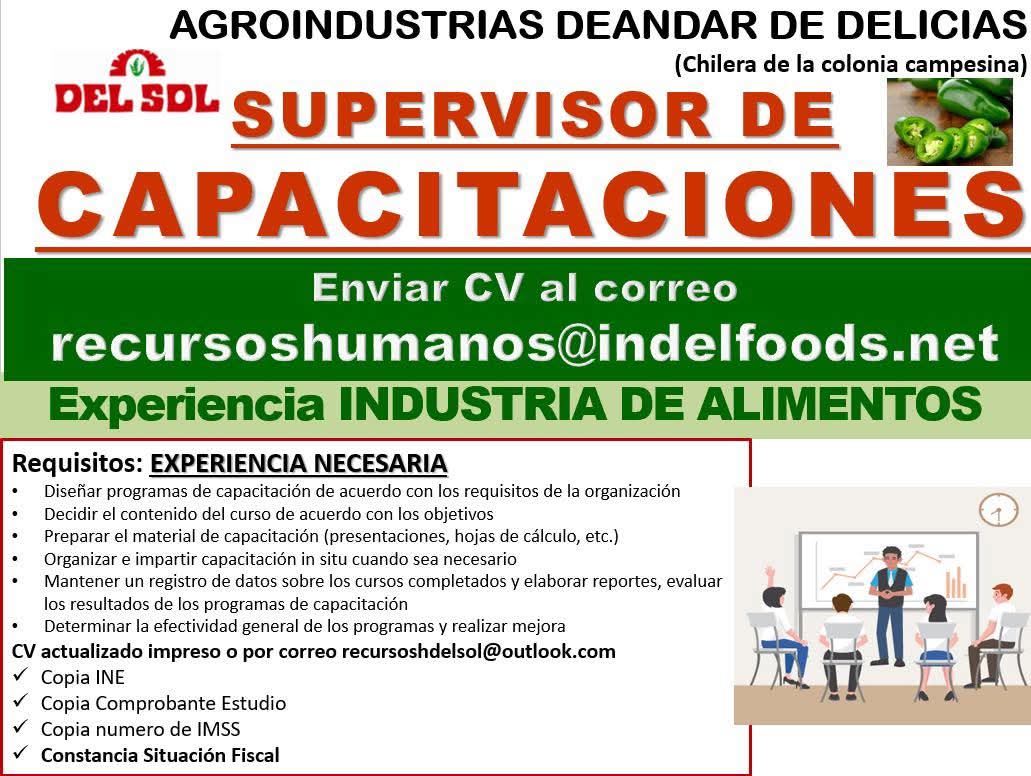 Supervisor de capacitación