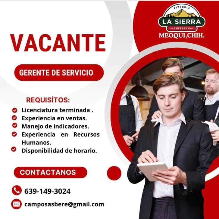 Gerente de cervicio