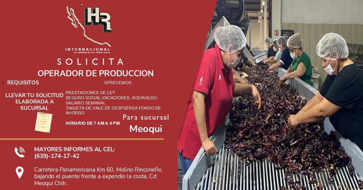 Operadores de producción