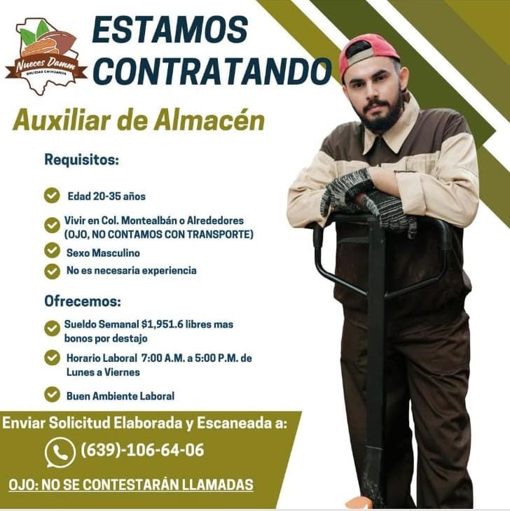 Auxiliar de almacén