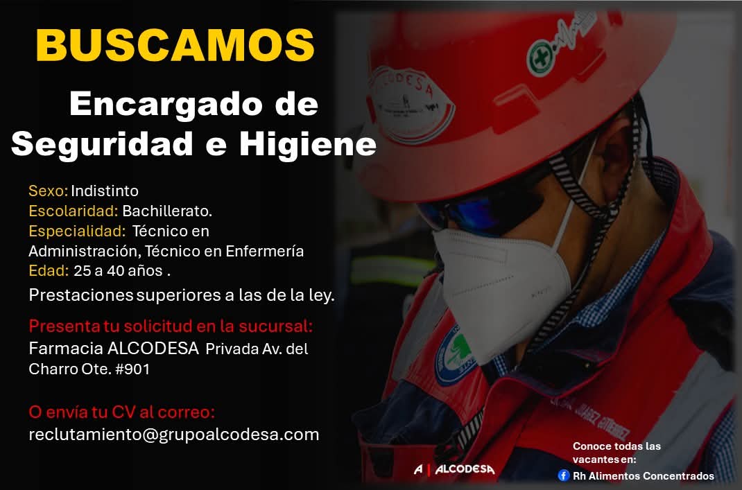 Encargado de seguridad de higiene