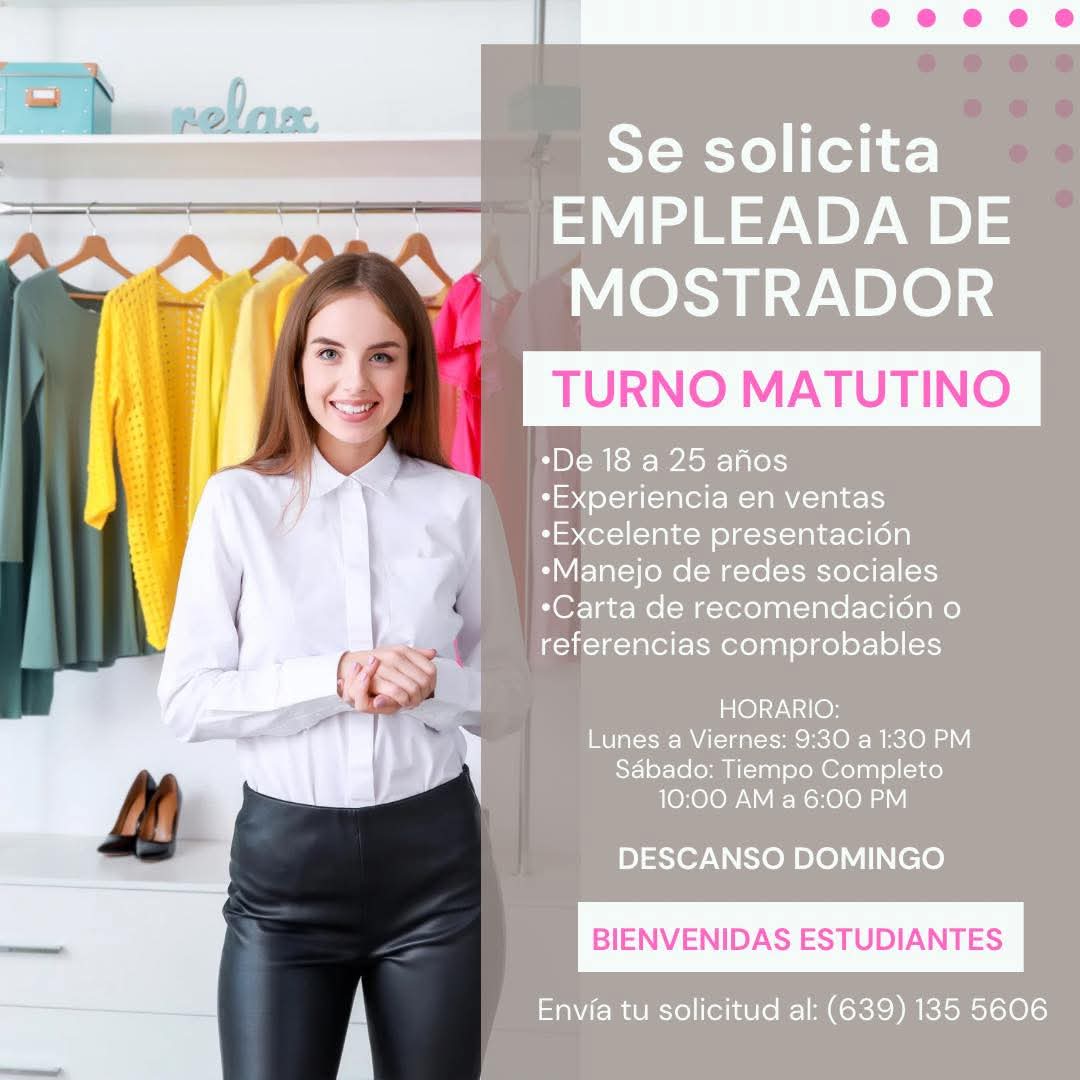 Empleada de mostrador