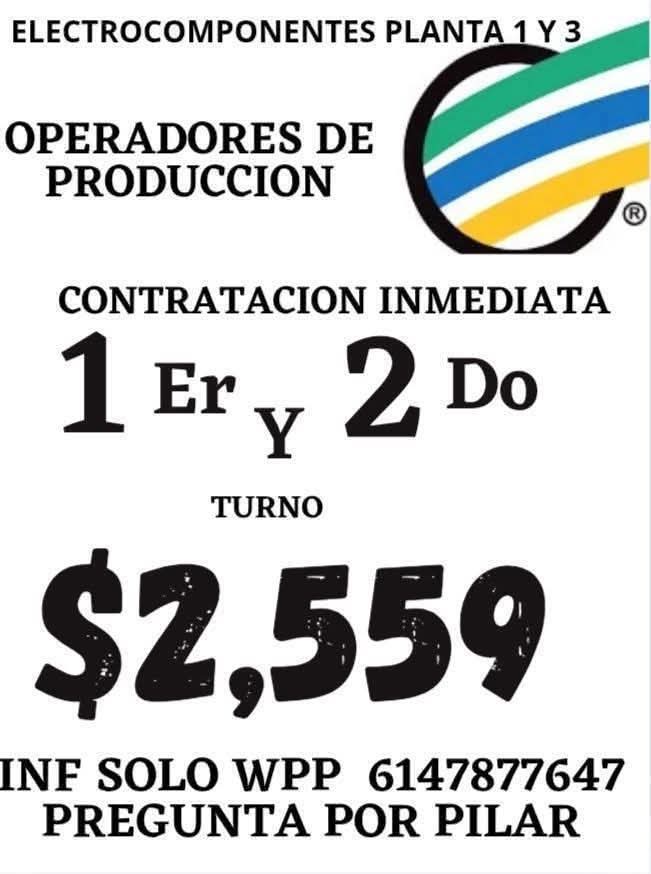 Operadores de producción