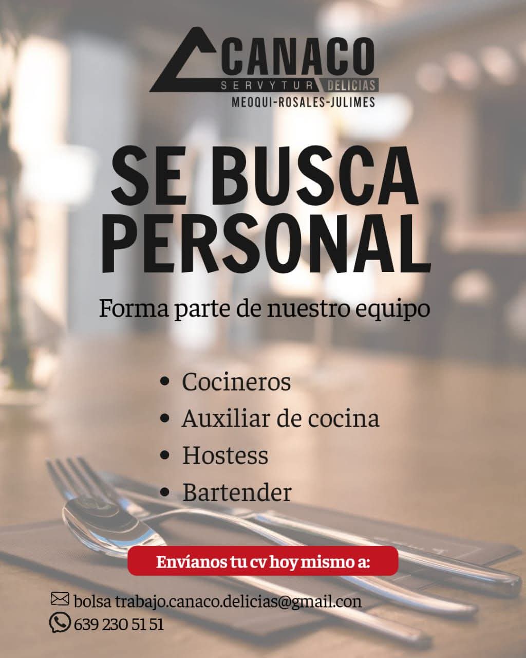 Personal cocineros