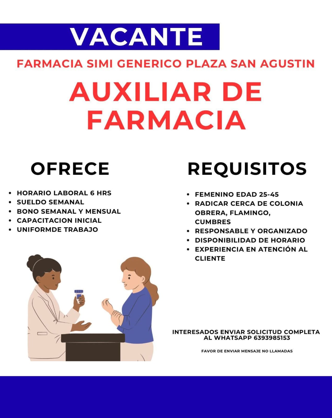 Auxiliar de farmacia