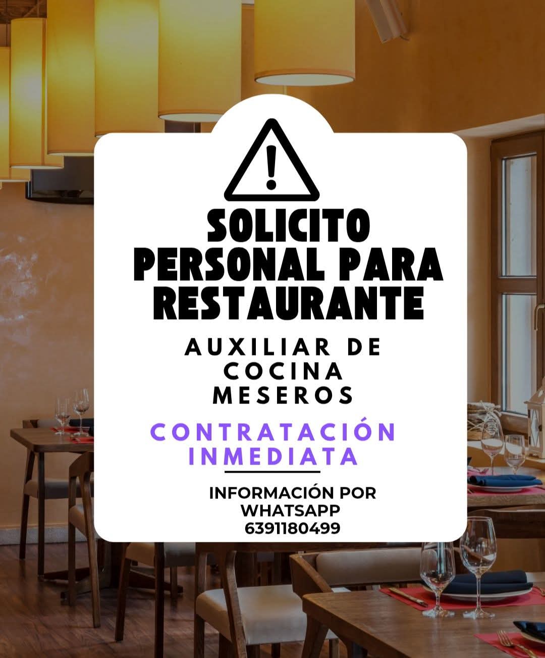 Auxiliar de cocina