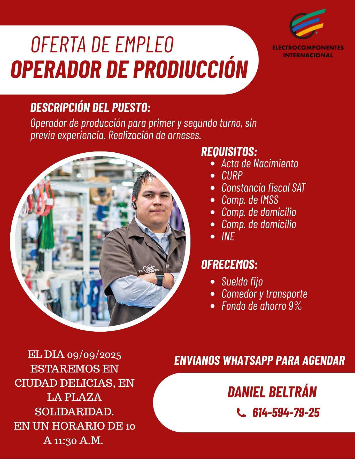 Operadores de producción