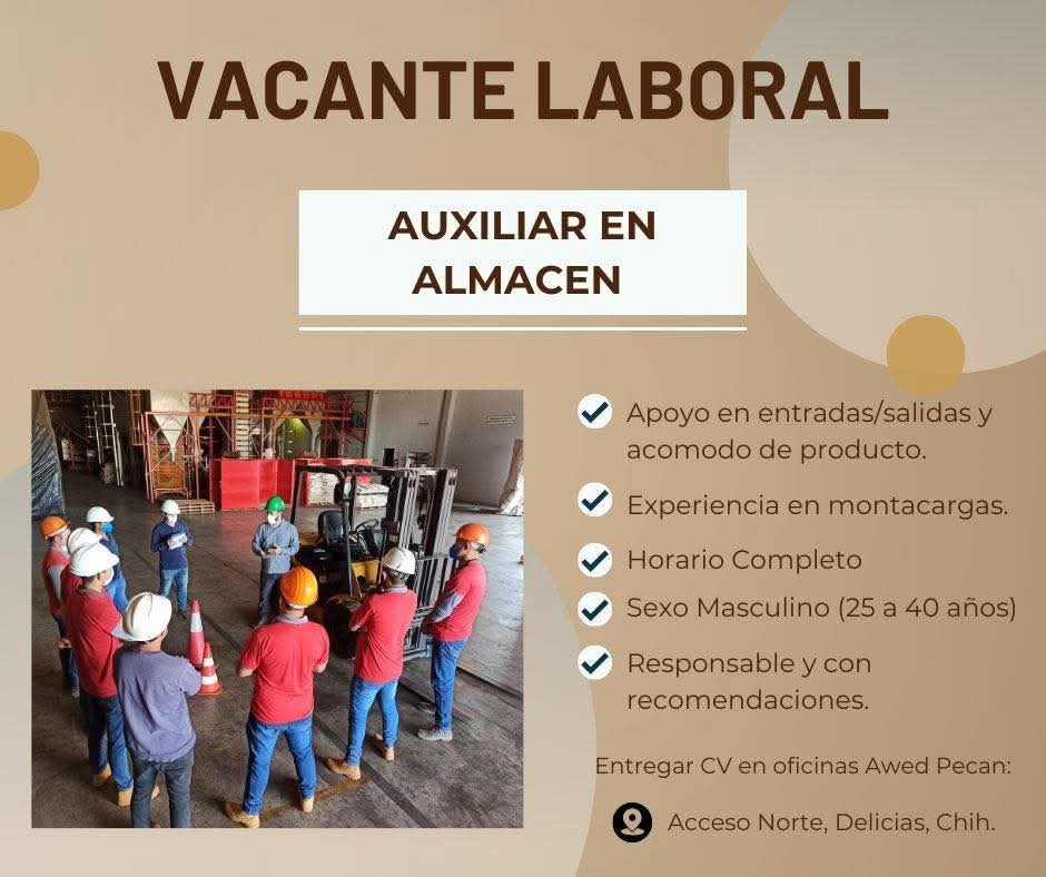 Auxiliar de almacén