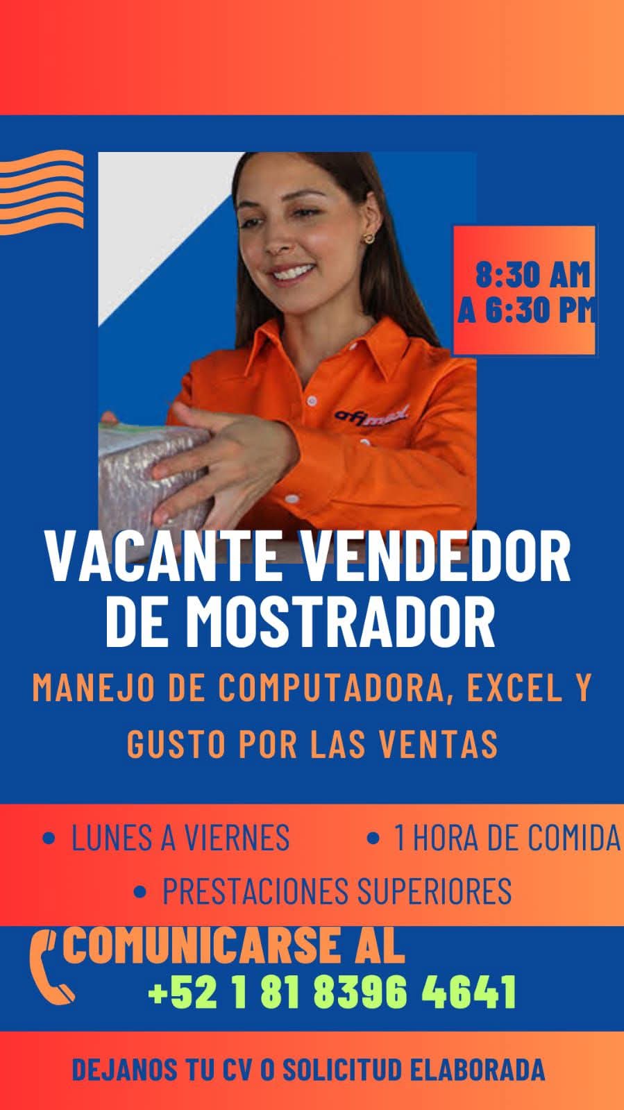 Vendedor de mostrador