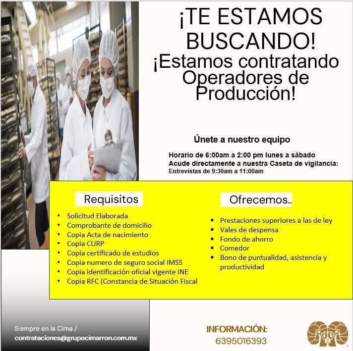 Operadores de producción