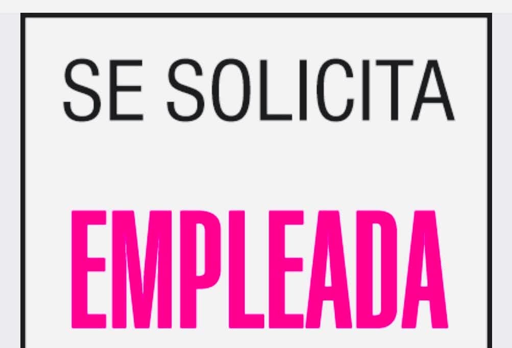 Empleada de mostrador