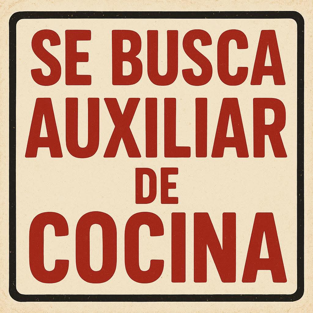 Auxiliar de cocina