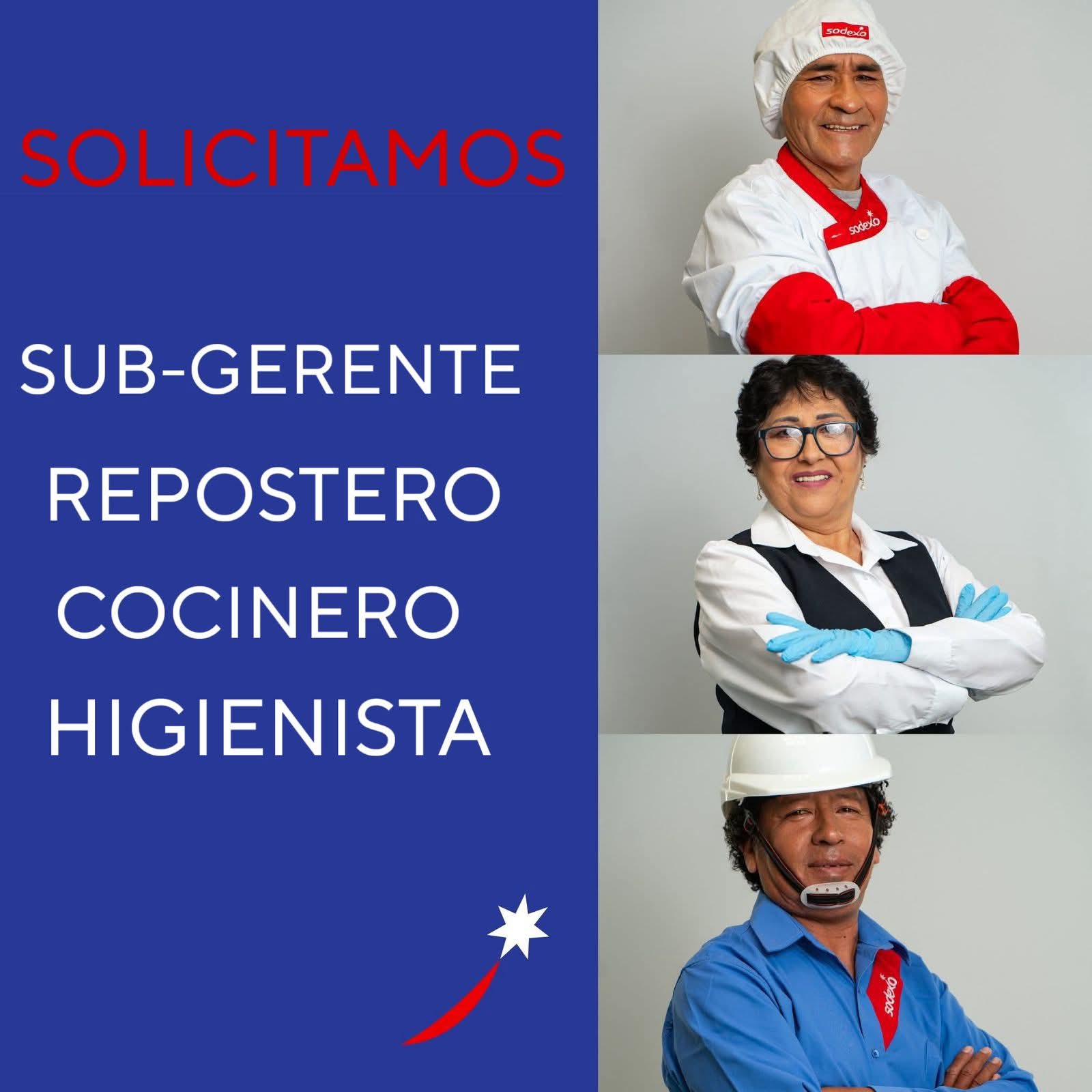 Sub gerente de comedor industrial