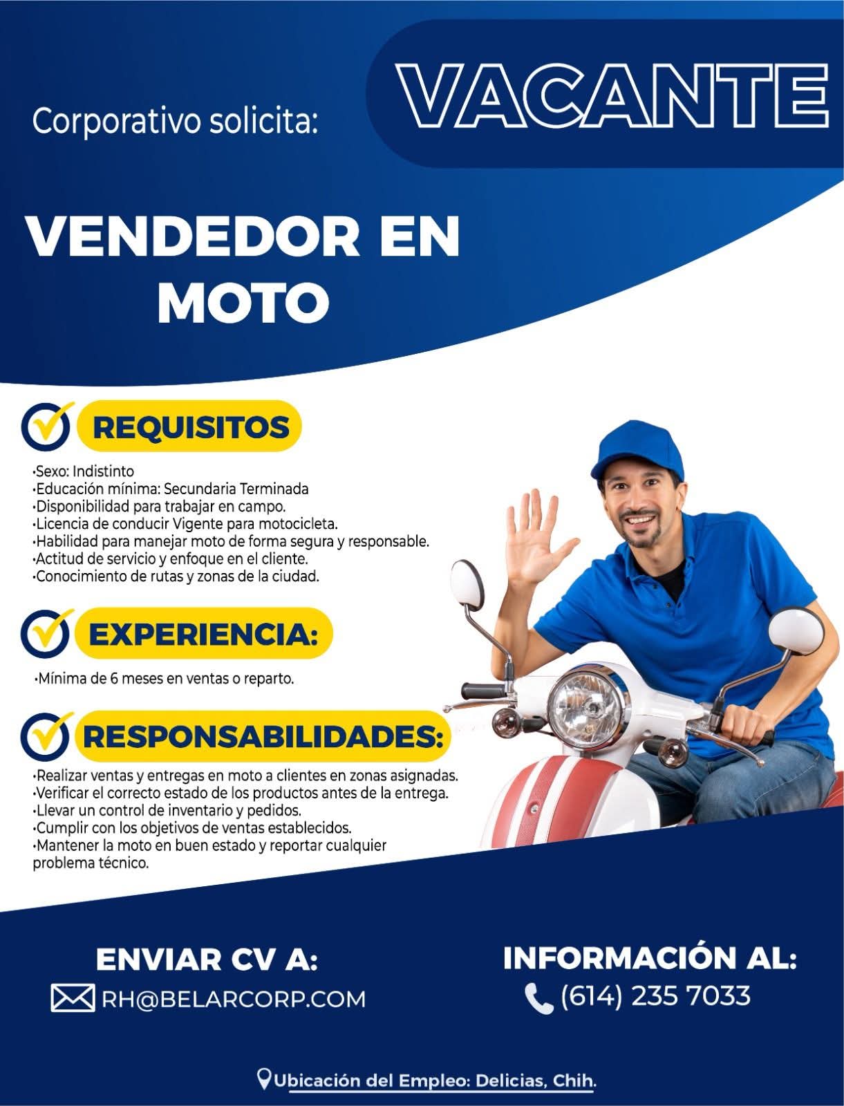 Vendedor de moto