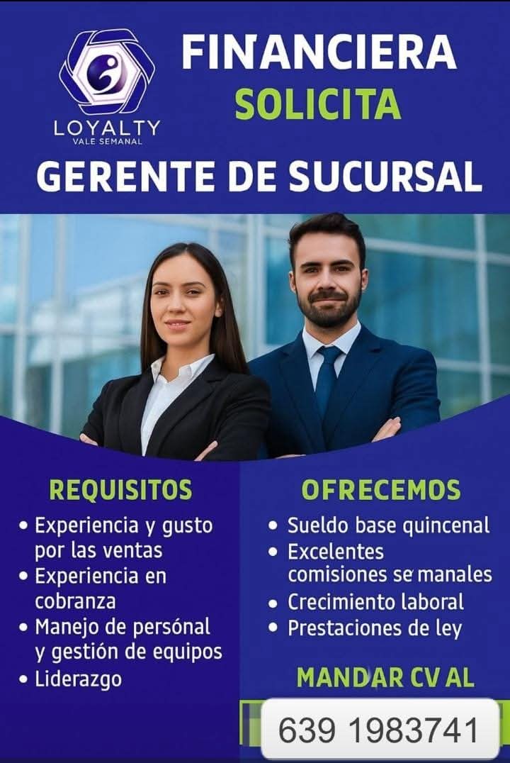 Gerente de socursal