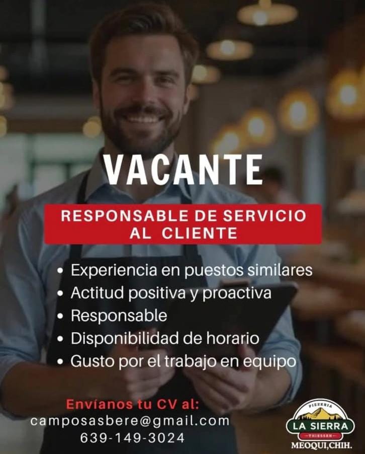 Responsable del cervicio al cliente