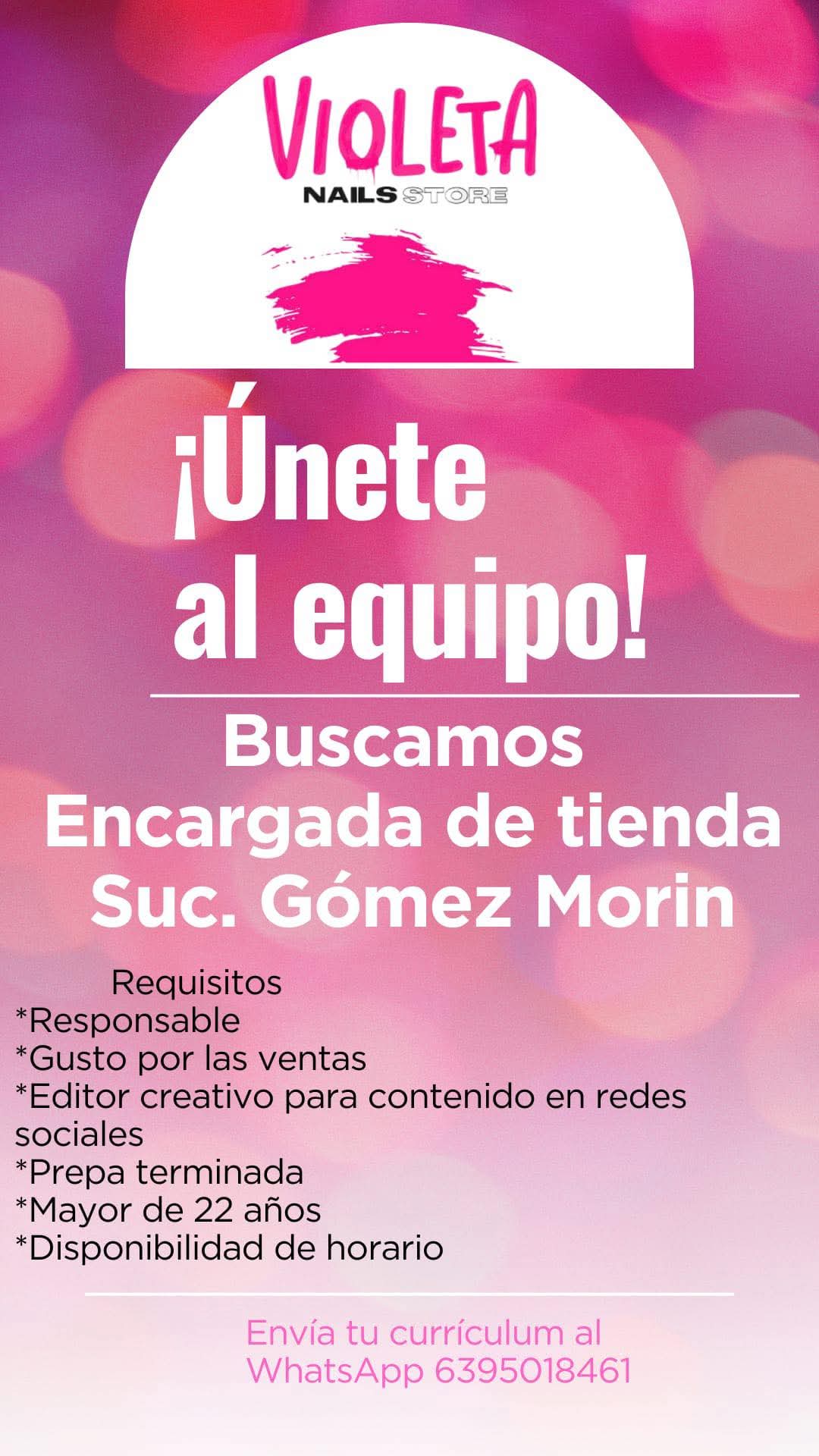 Encargada de tienda