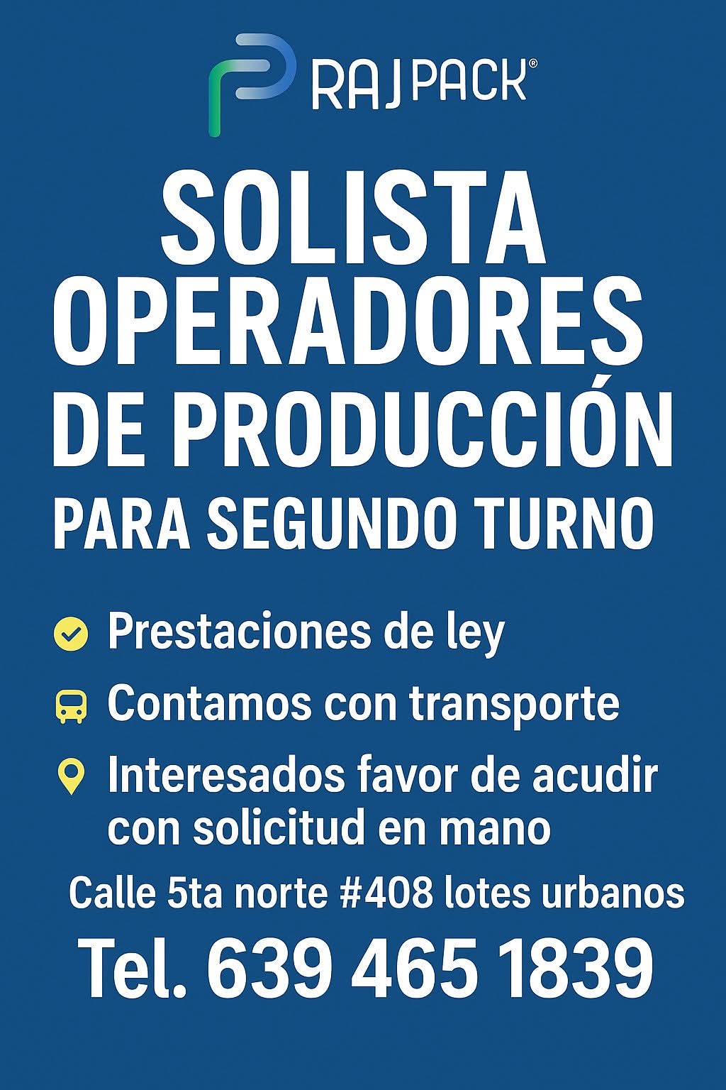Operadores de producción