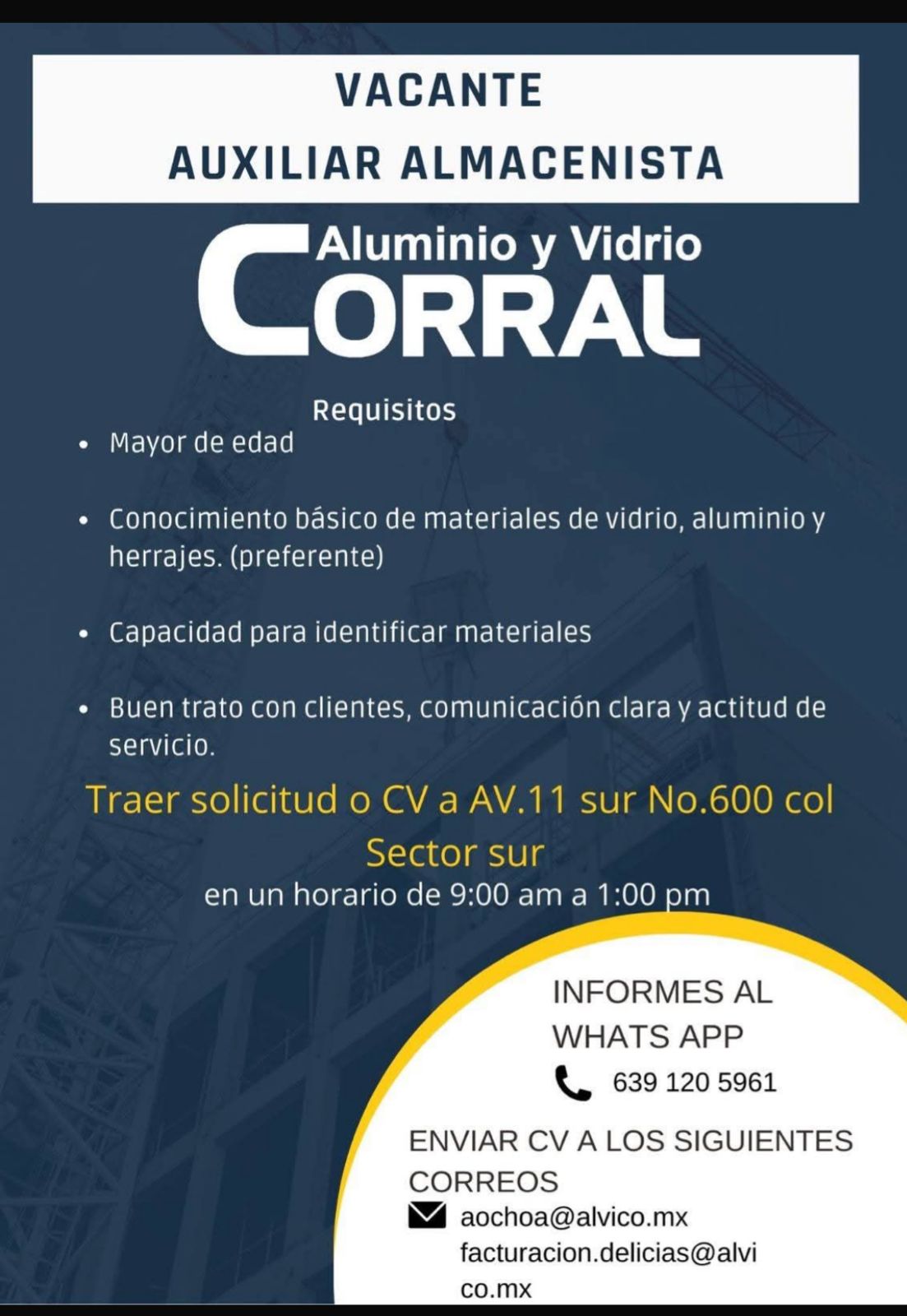 Auxiliar de almacén