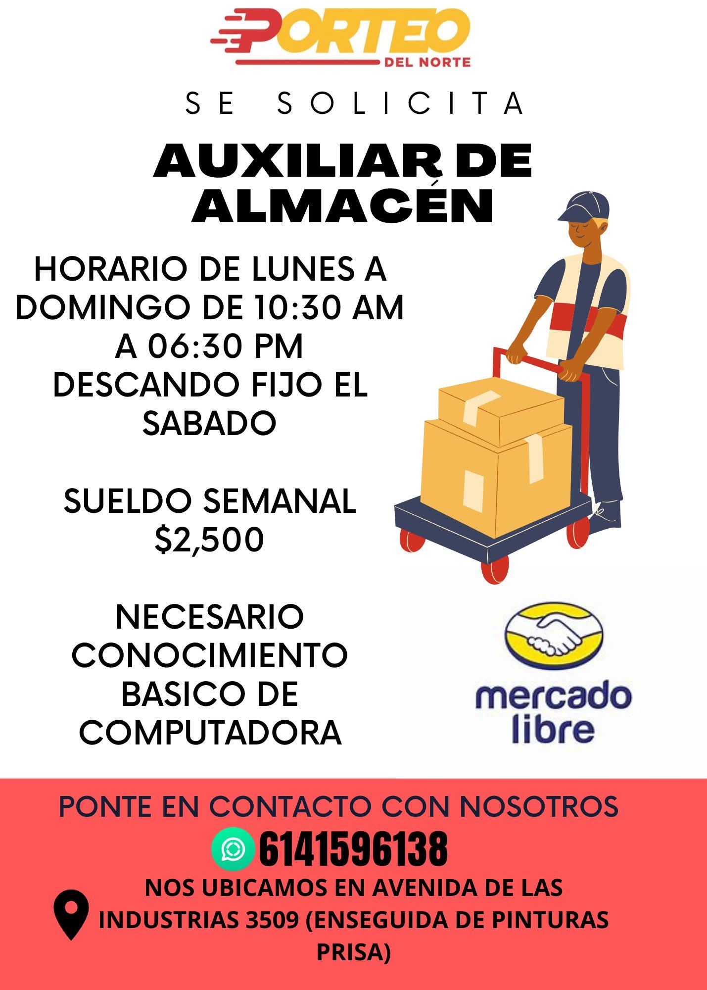 Auxiliar de almacén