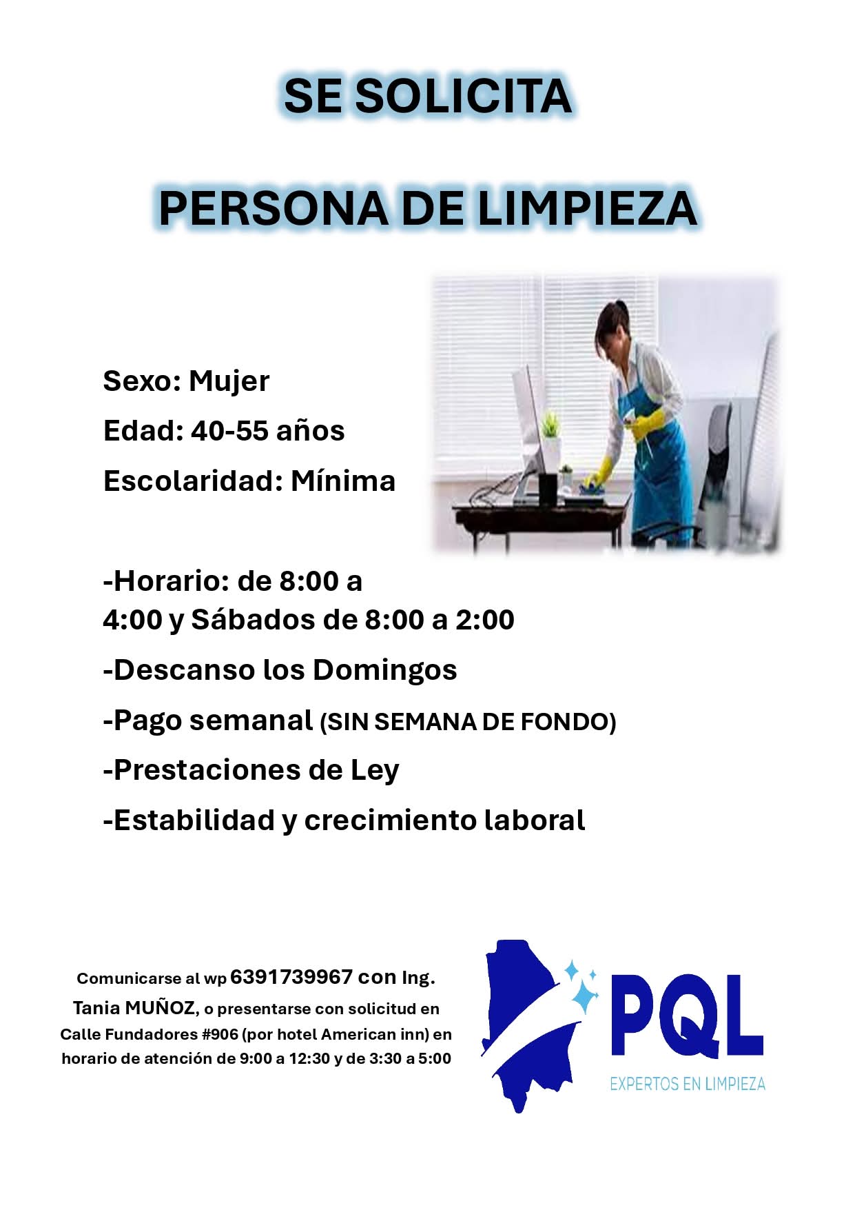 Personal de limpieza
