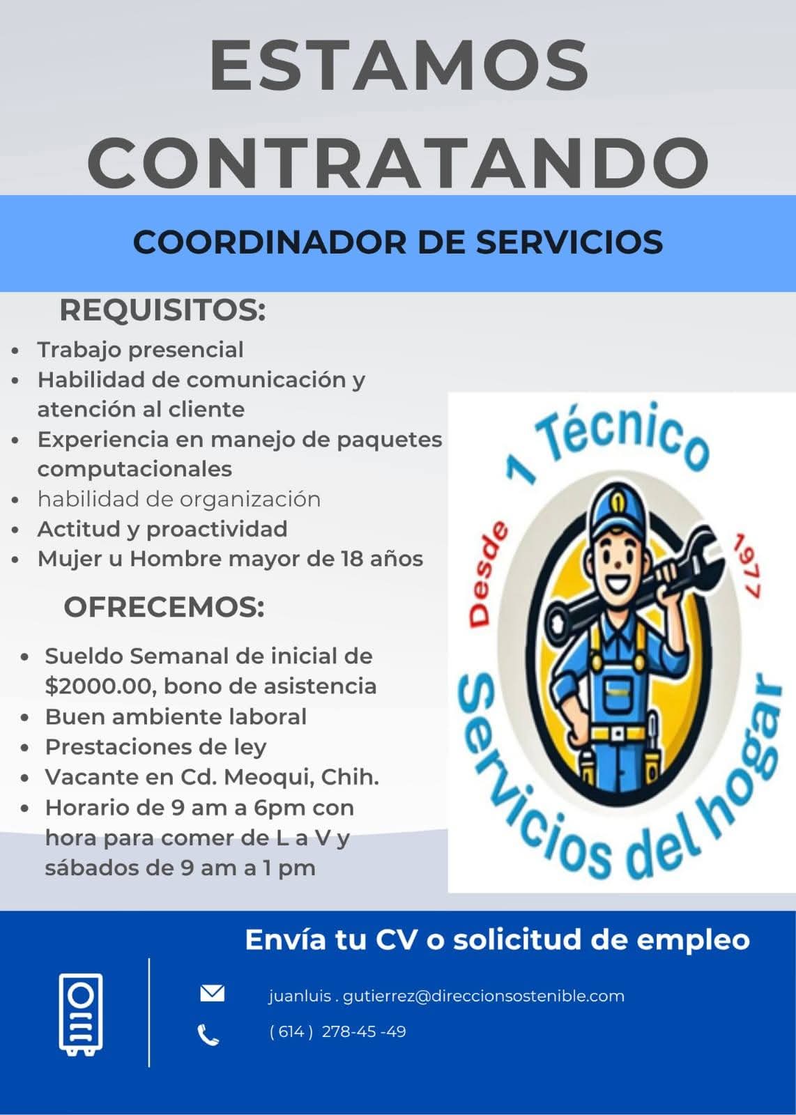 Cordinador de servicios