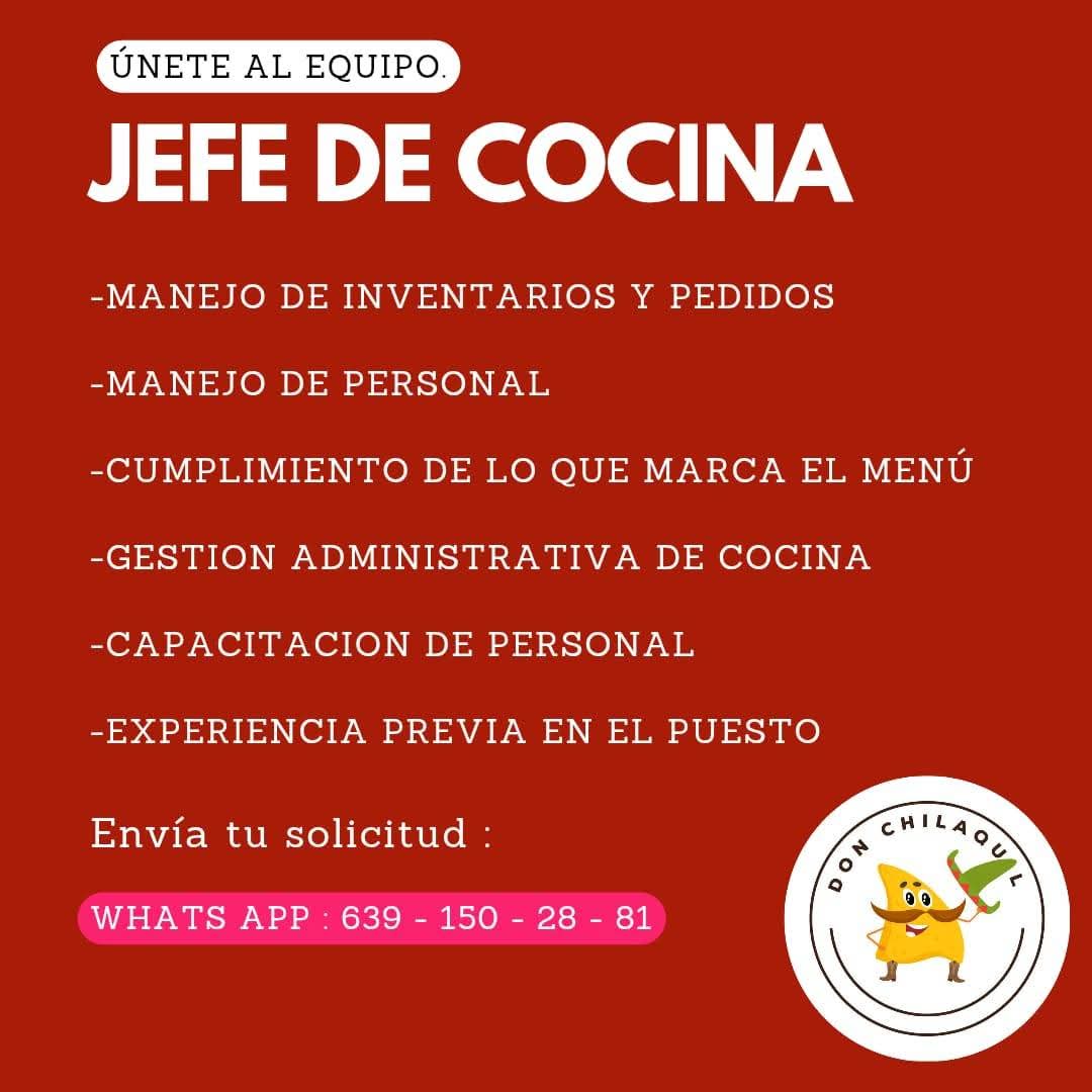 Jefe de cocina