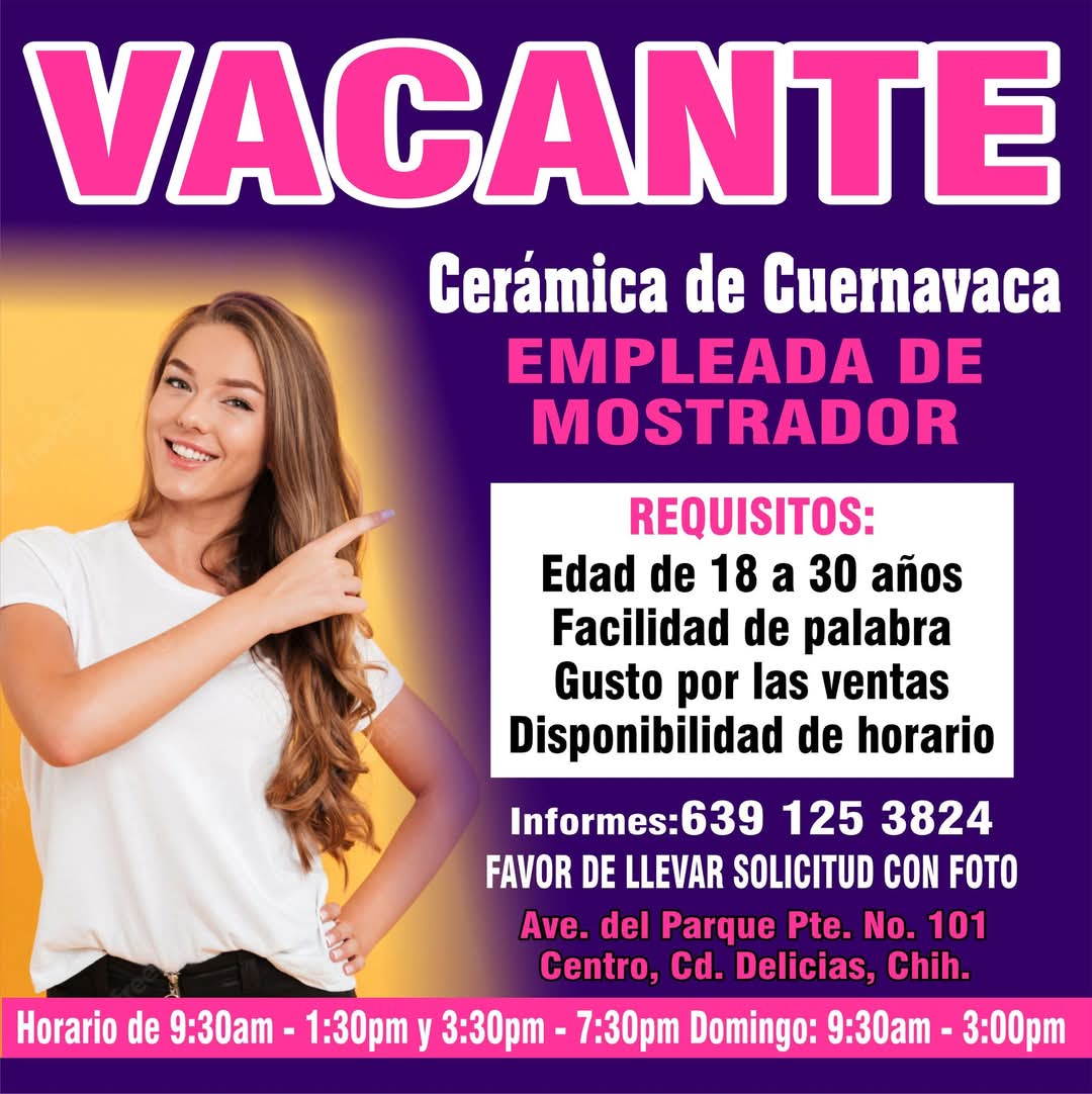 Empleada de mostrador