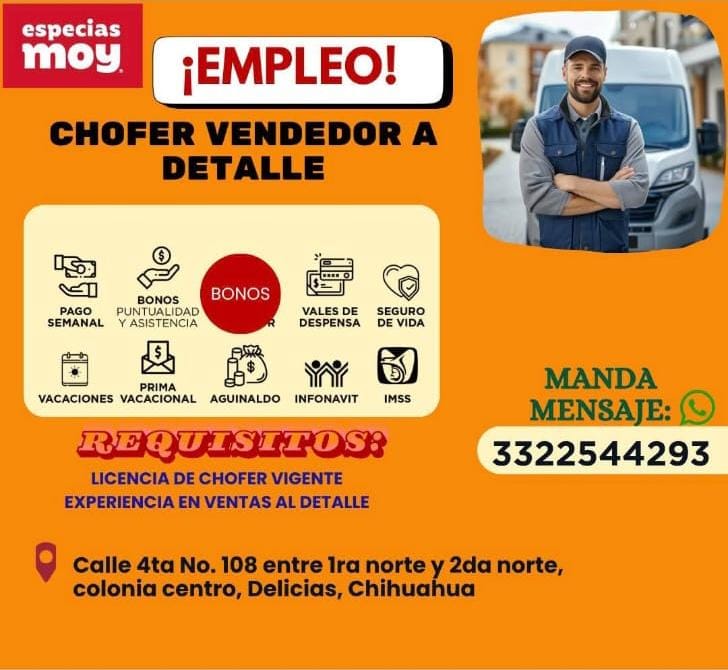 Chofer vendedor