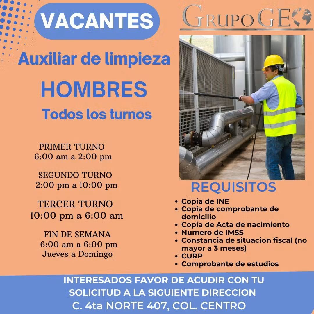 Auxiliar de limpieza