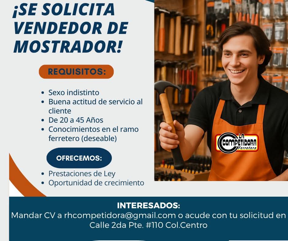 Vendedor de mostrador