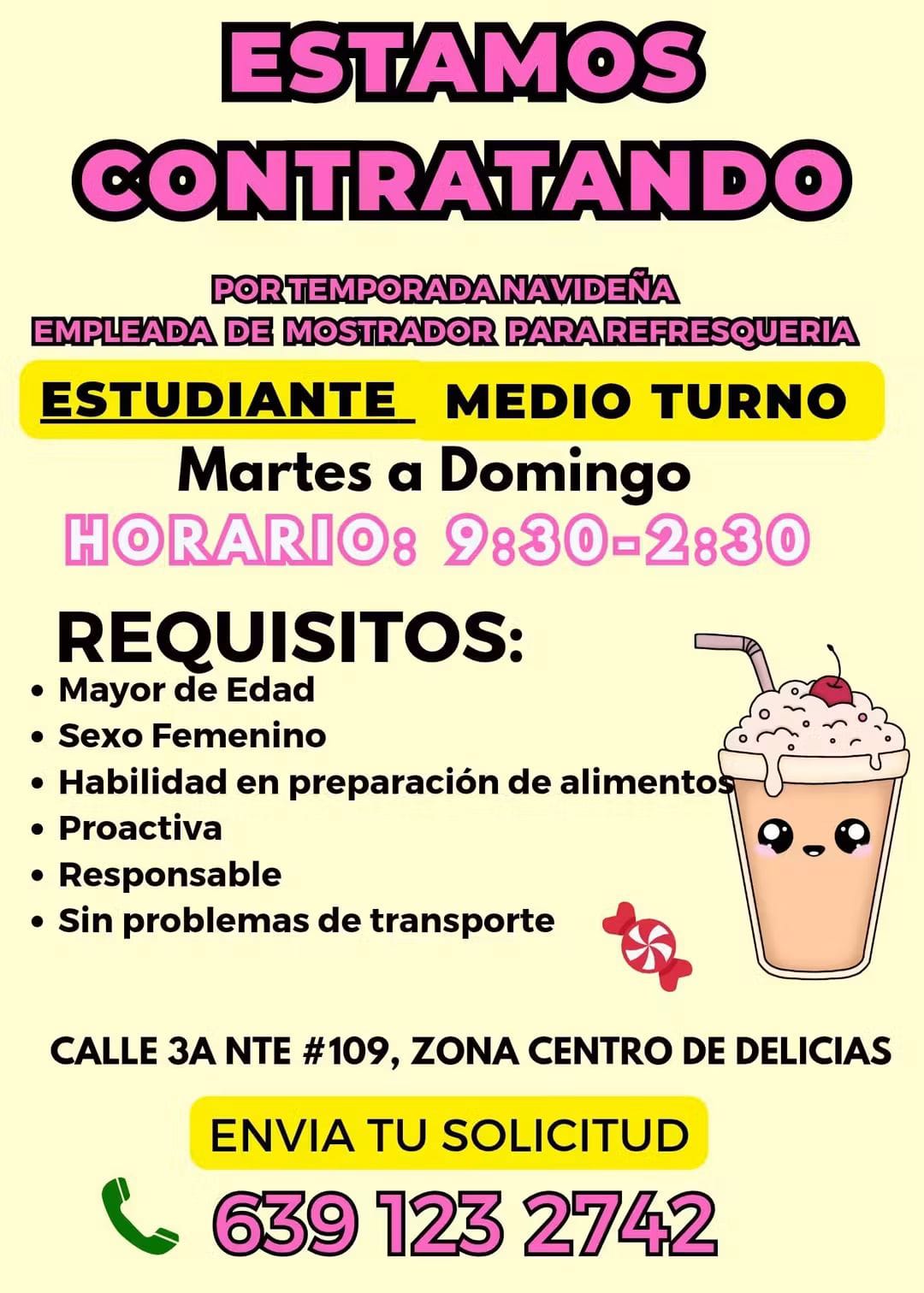 Estudiante por medio turno