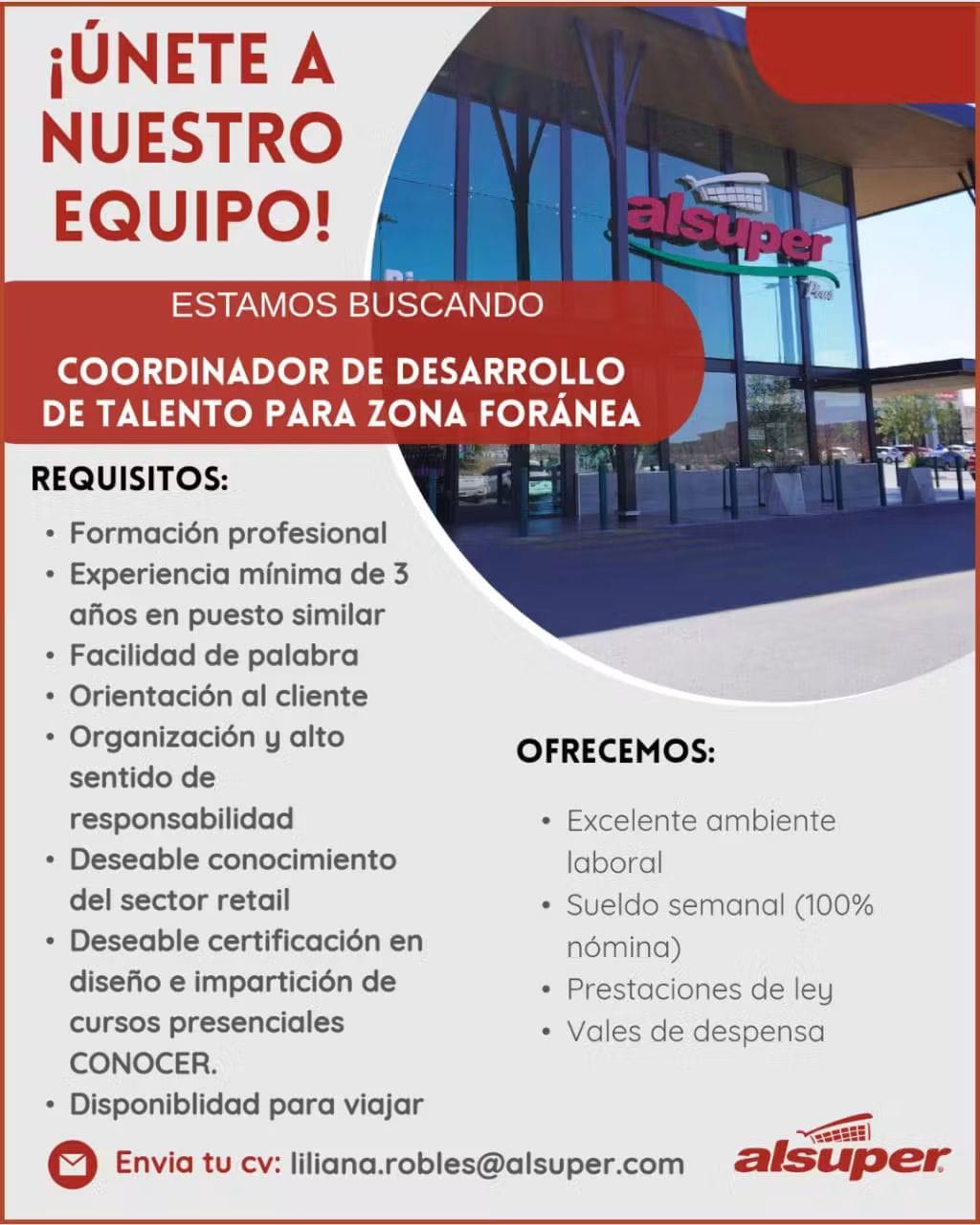 Cordinador de desarrollo de talento