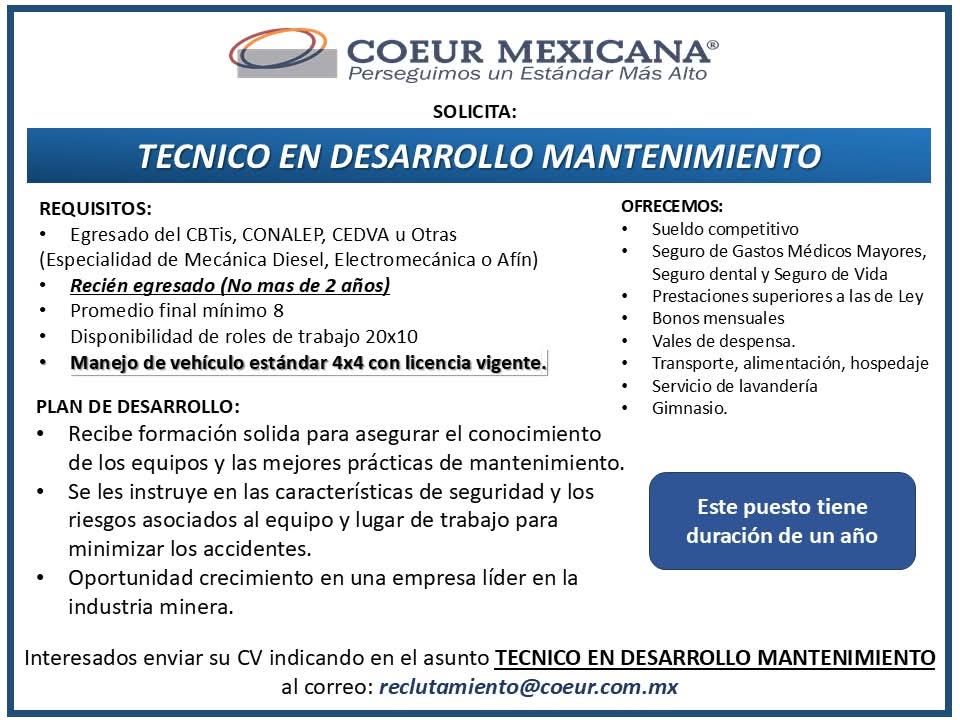 Tecnico de mantenimiento