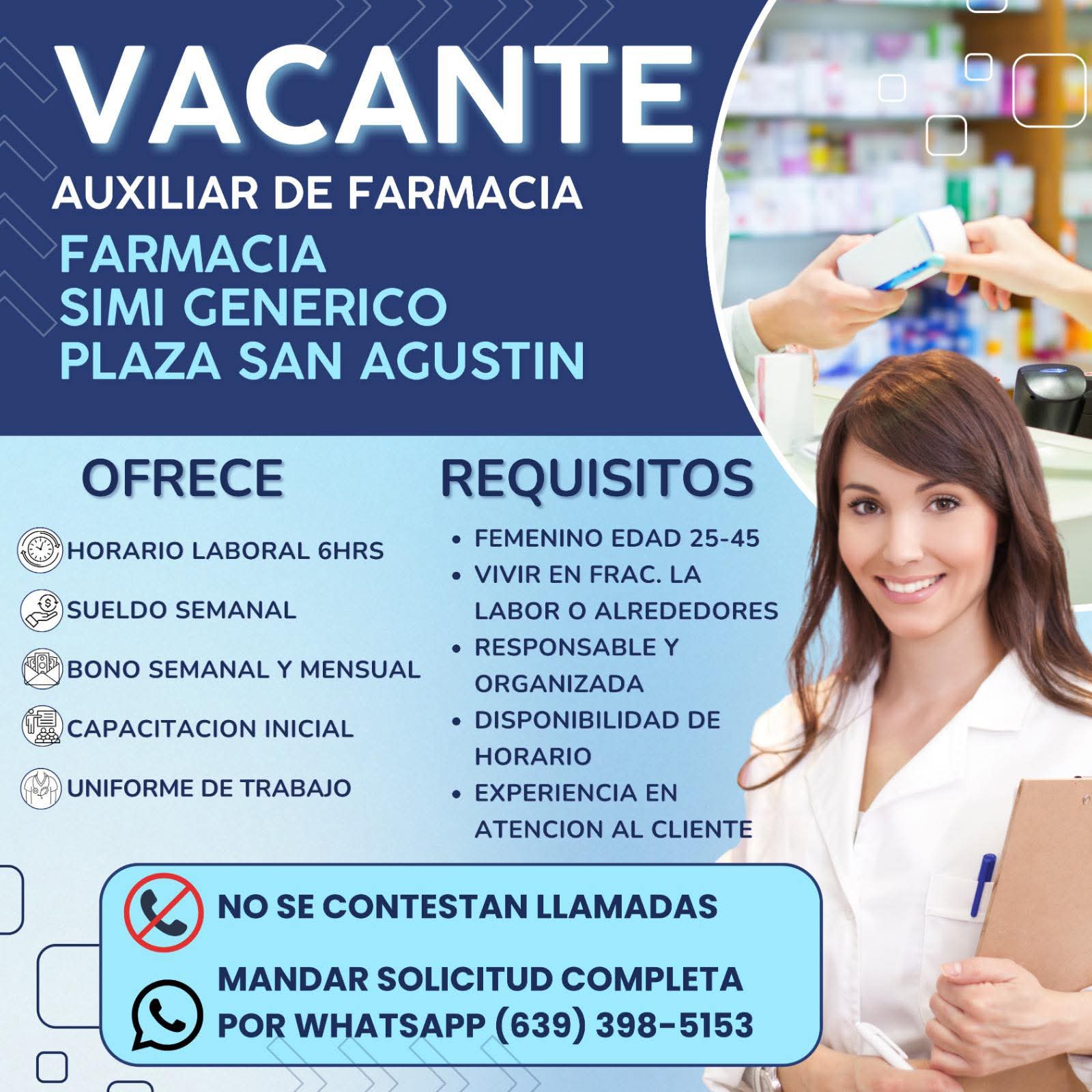 Auxiliar de farmacia