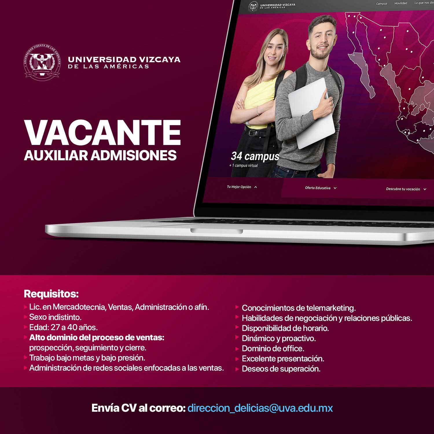 Auxiliar de admisiones