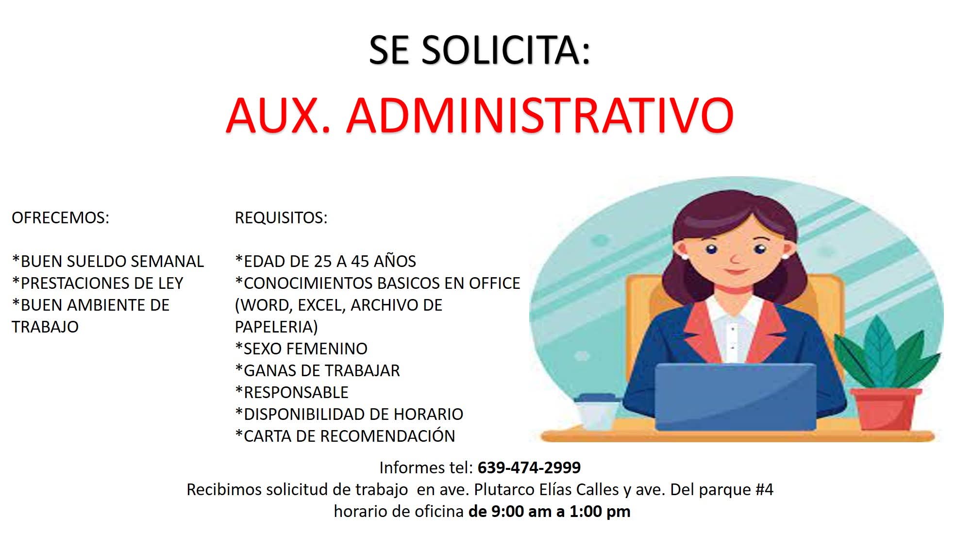 Auxiliar administrativo